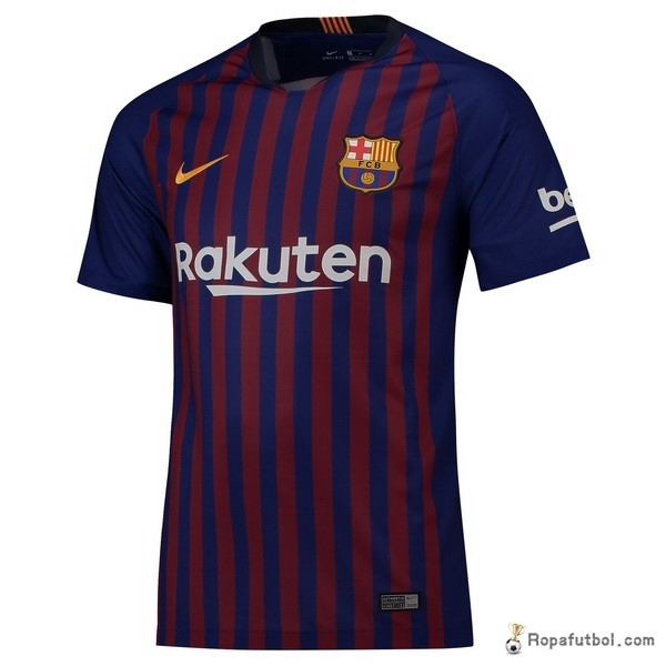 Camiseta Barcelona Replica Primera Ropa 2018/19 Azul Rojo